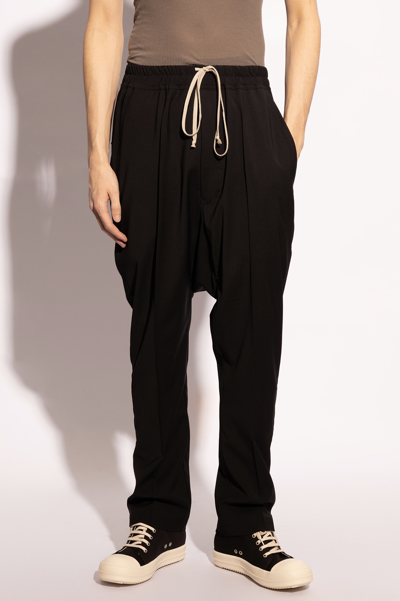 Black 'Drawstring Long' trousers Rick Owens - Vitkac Canada